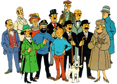 Tintin-mainSupportingCharacters